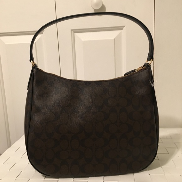 NWT coach signature zip hobo shoulder bag - Picture 5 of 7